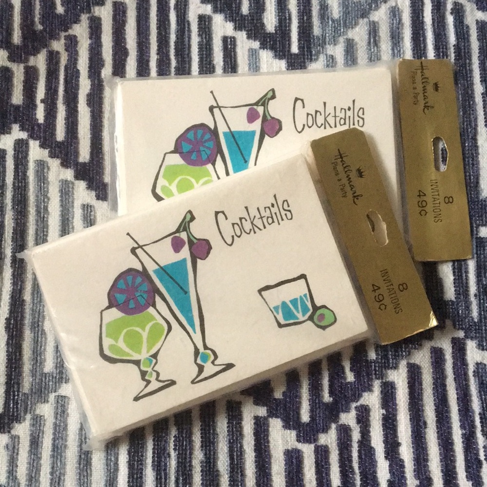 Vintage “Cocktails” Invitations by Hallmark